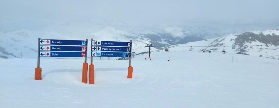 acceso a las pistas negras de baqueira beret