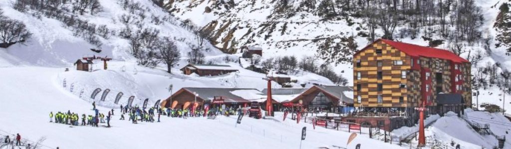 Vista del punto de encuentro de Nevados de Chillán